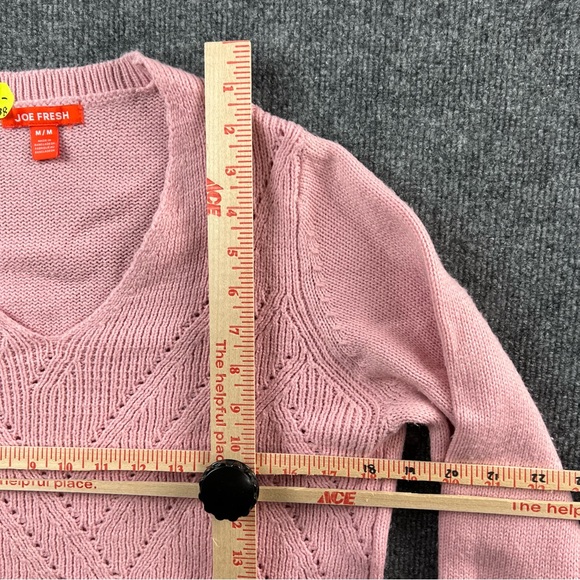 Joe Fresh Sweater Adult Medium Pink Crew Neck Casual Pullover Outdoors Womens - Picture 7 of 11